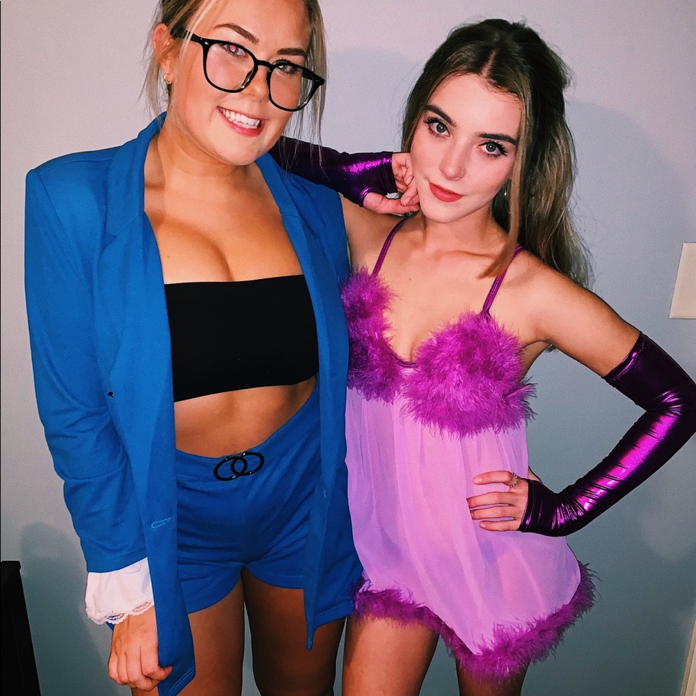 Blue blazer and matching shorts